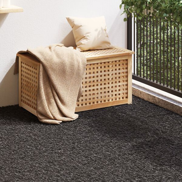 vidaXL Artificial Grass Black 10 x 1 m Polypropylene