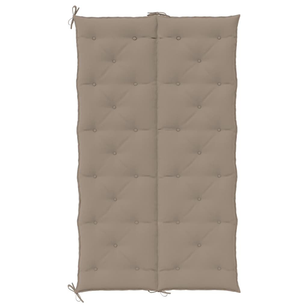 vidaXL Garden Bench Cushion Taupe 180x(50+50)x7cm Oxford Fabric
