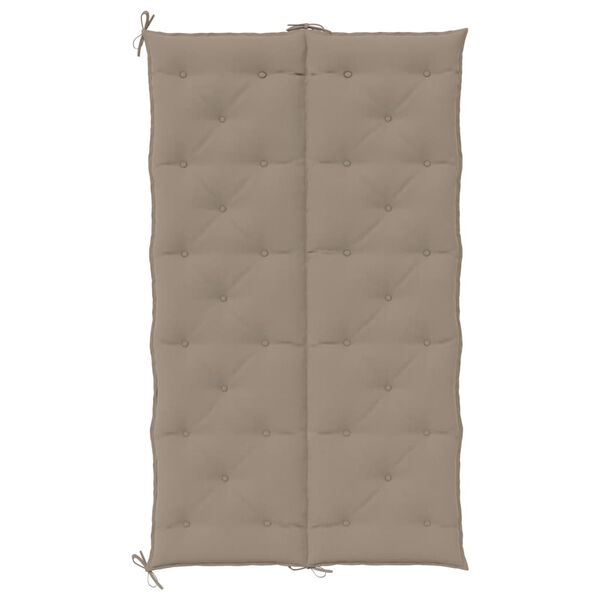 vidaXL Garden Bench Cushion Taupe 180x(50+50)x7cm Oxford Fabric