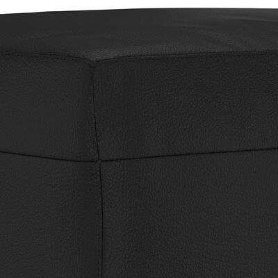 vidaXL Footstool Black 60x50x41 cm Faux Leather