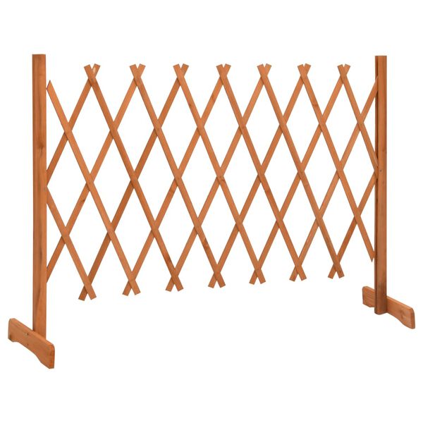 vidaXL Garden Trellis Fence Orange 150x80 cm Solid Firwood