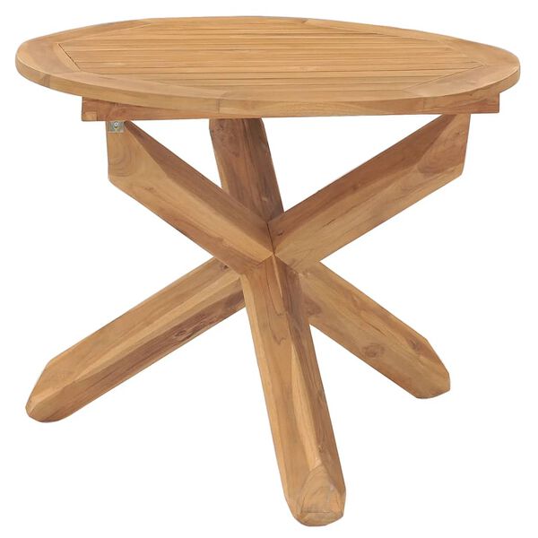vidaXL 5 Piece Garden Dining Set Solid Wood Teak