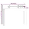 vidaXL Desk White 110x50x93 cm Solid Wood Pine