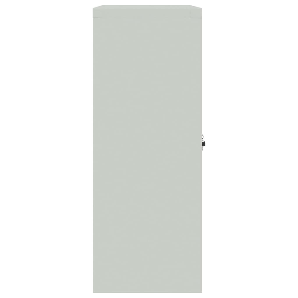 vidaXL File Cabinet Light Grey 90x40x105 cm Steel