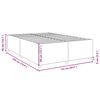 vidaXL Bed Frame without Mattress Light Grey Queen Fabric