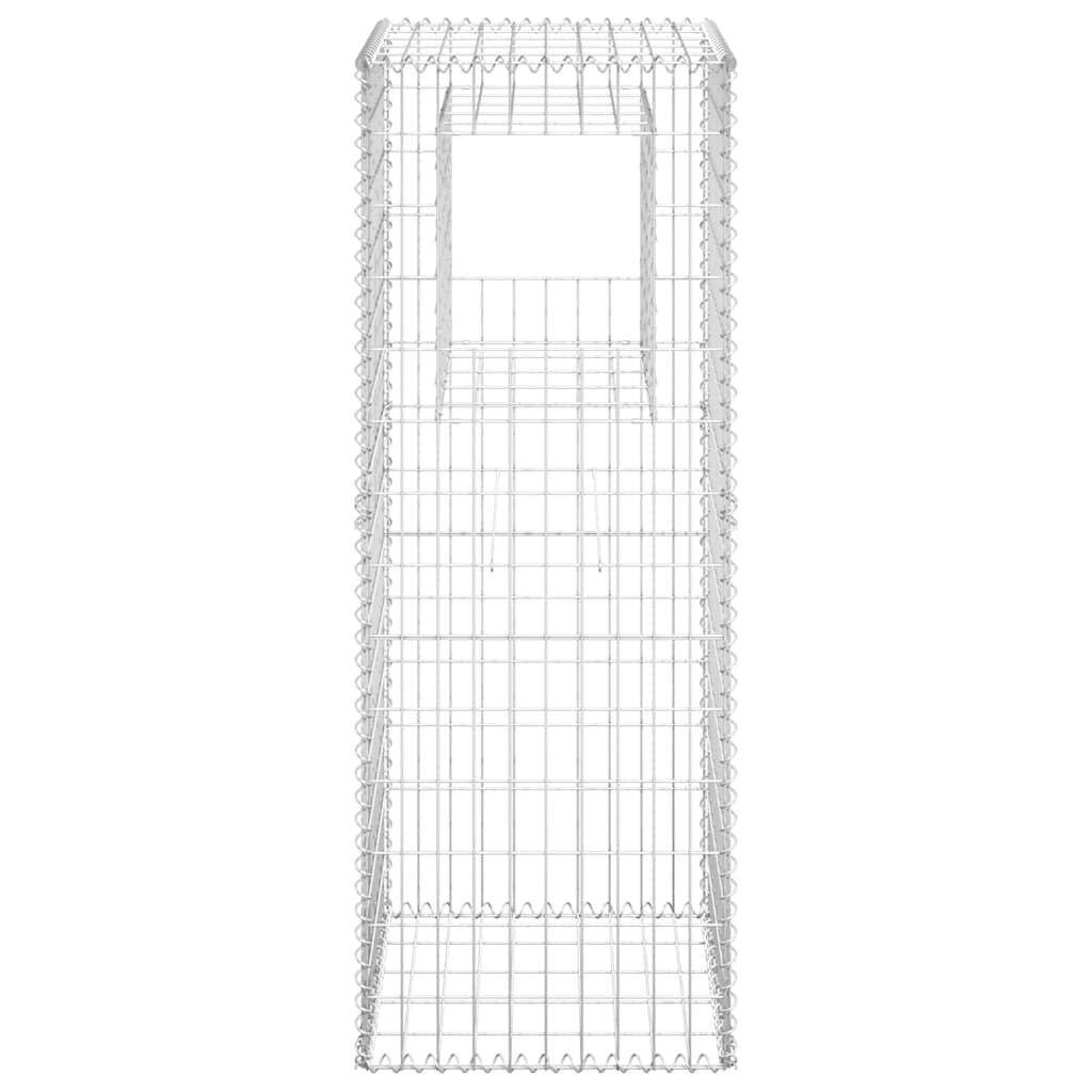 vidaXL Gabion Basket Post 50x50x140 cm Iron