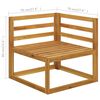 vidaXL 12 Piece Garden Lounge Set with Cushion Solid Acacia Wood