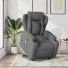 vidaXL Stand up Massage Recliner Chair Dark Grey Fabric