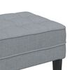 vidaXL Bench Light grey 113 x 57 x 39 cm Fabric