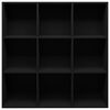 vidaXL Book Cabinet Black 98x29x97.5 cm Engineered Wood