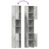 vidaXL Bathroom Cabinet Concrete Grey 30x30x183.5 cm Engineered Wood