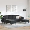Sofa Set 3 pcs Black Velvet