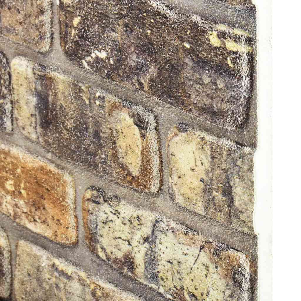 vidaXL 3D Wall Panels with Multicolour Brick Design 10 pcs EPS