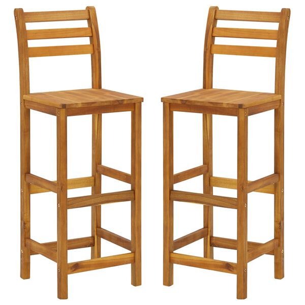 vidaXL 3 Piece Garden Bar Set Solid Wood Acacia