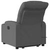 vidaXL Stand up Massage Recliner Chair Dark Grey Fabric