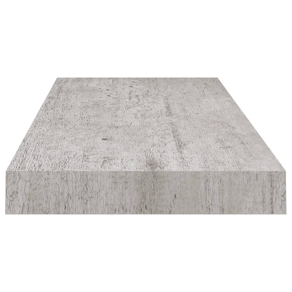 vidaXL Floating Wall Shelf Concrete Grey 60x23.5x3.8 cm MDF
