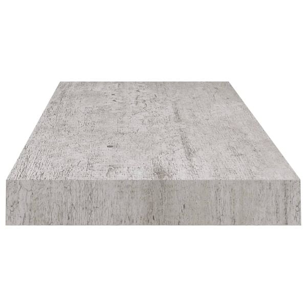 vidaXL Floating Wall Shelf Concrete Grey 60x23.5x3.8 cm MDF