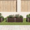 vidaXL Raised Garden Bed 160x80x45 cm Galvanised Steel Brown