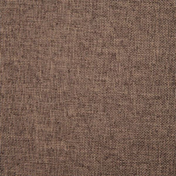 vidaXL Swivel Dining Chairs 2 pcs Brown Fabric