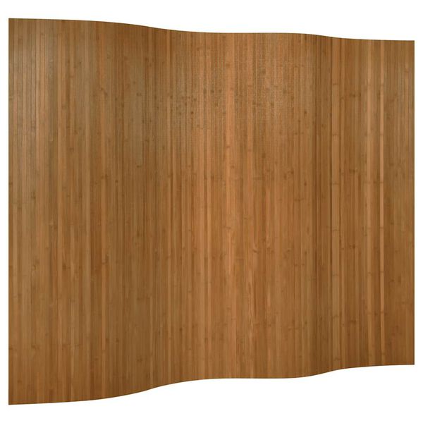 vidaXL Room Divider Brown Width 250 cm Height 165 cm Bamboo