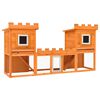 vidaXL Outdoor Large Rabbit Hutch House Pet Cage Double House