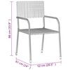 vidaXL 9 Piece Outdoor Dining Set Poly Rattan Grey