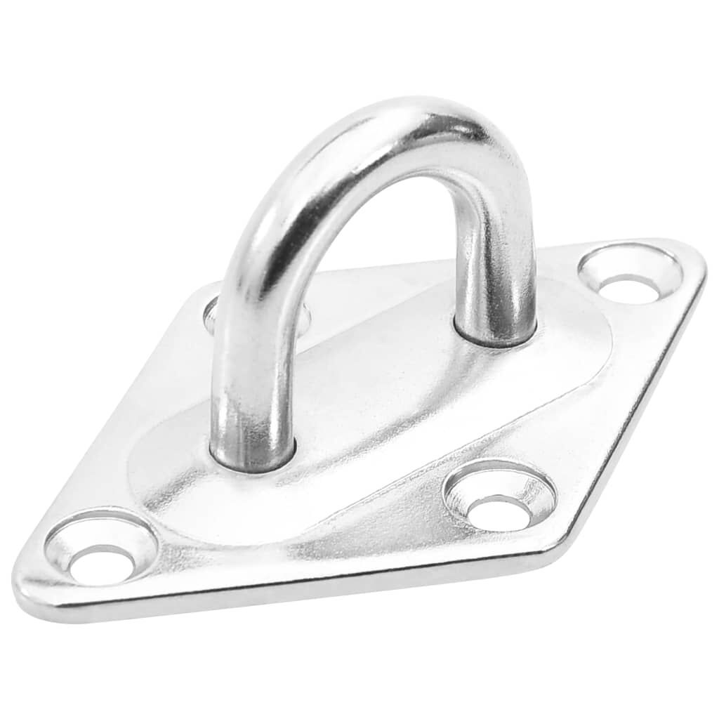 vidaXL 5 Piece Sunshade Sail Mounting Kit Stainless Steel