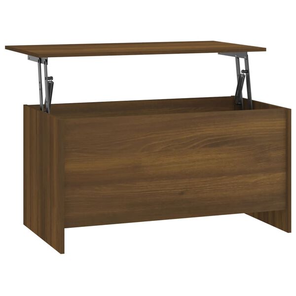vidaXL Coffee Table Brown Oak 102x55.5x52.5 cm Engineered Wood