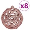 vidaXL Christmas Baubles 100 pcs Pink and Rose 3 / 4 / 6 cm