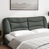 vidaXL Headboard Cushion "Hvar" Dark Grey 193 cm Fabric