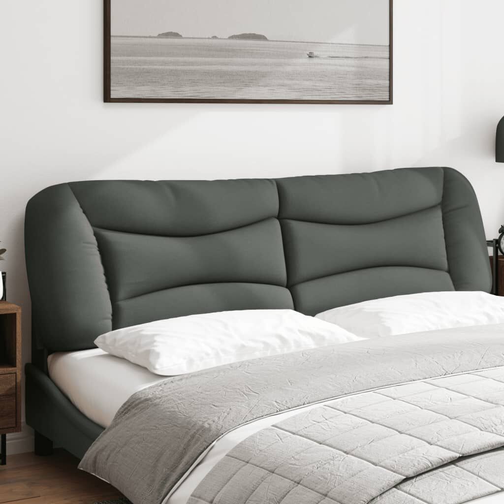 vidaXL Headboard Cushion Dark Grey 193 cm Fabric
