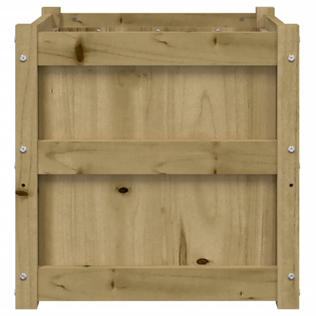 vidaXL Garden Planter 50x50x50 cm Impregnated Wood Pine