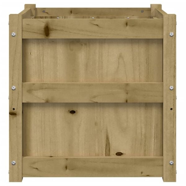 vidaXL Garden Planter 50x50x50 cm Impregnated Wood Pine