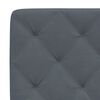 vidaXL Headboard Cushion Dark Grey 193 cm Velvet