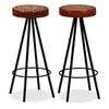 vidaXL Bar Set 3 Pieces Solid Wood Reclaimed. Genuine Leather & Canvas