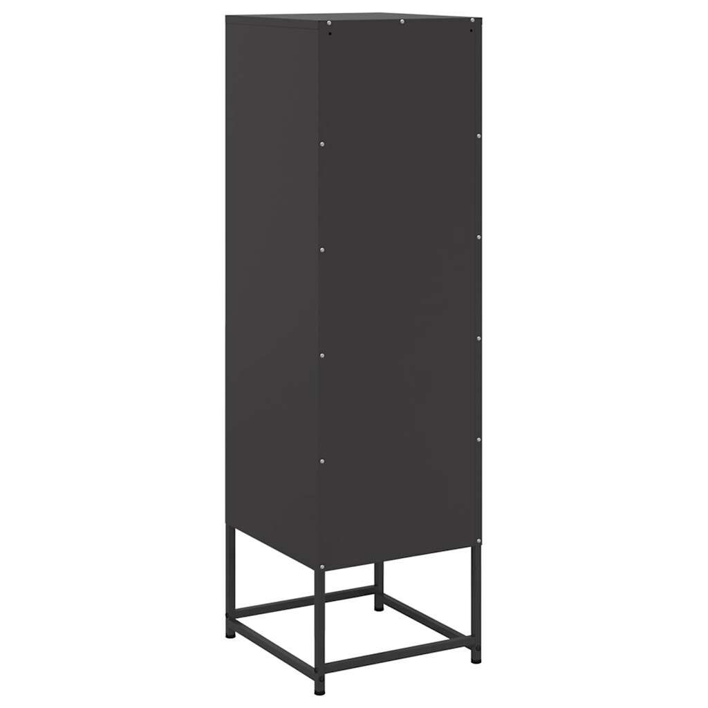 vidaXL Highboard Black 36x39x123 cm Steel