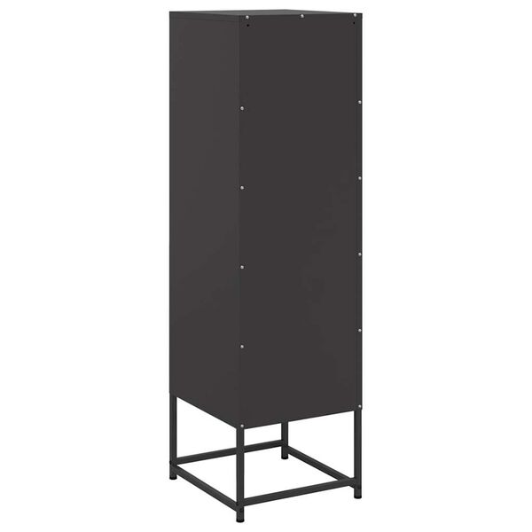 vidaXL Highboard Black 36x39x123 cm Steel