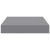 vidaXL Floating Wall Shelves 2 pcs Grey 23x23.5x3.8 cm MDF