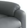 vidaXL Electric Stand up Massage Recliner Chair Grey Faux Leather