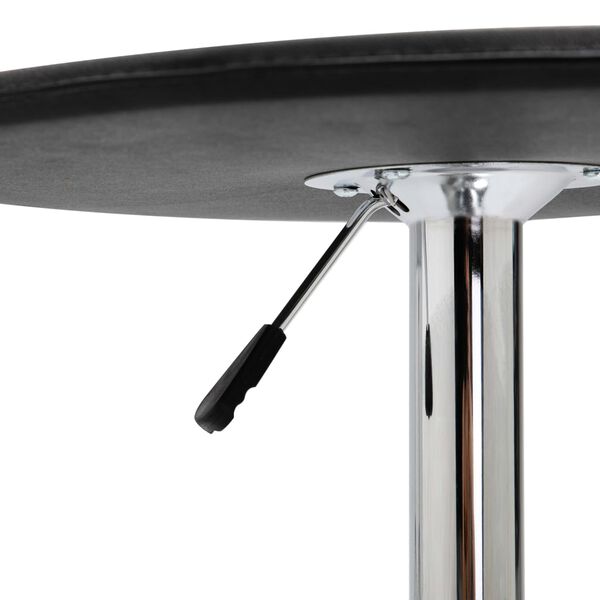 vidaXL Bar Table Black &Oslash;60 cm MDF