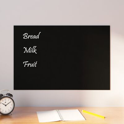 vidaXL Wall Mounted Magnetic Blackboard Glass 60x40 cm