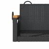 vidaXL Swing Bench Black 63x62x40 cm Poly Rattan