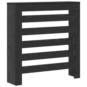 vidaXL Radiator Cover Black Oak 78 x 20 x 82 cm