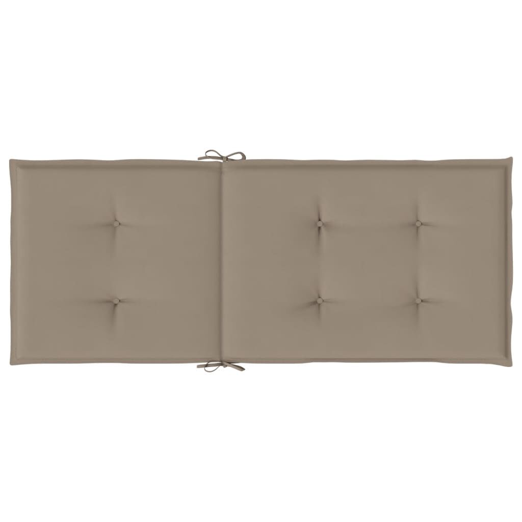 vidaXL Reclining Garden Chairs with Cushions 6 pcs Solid Wood Teak