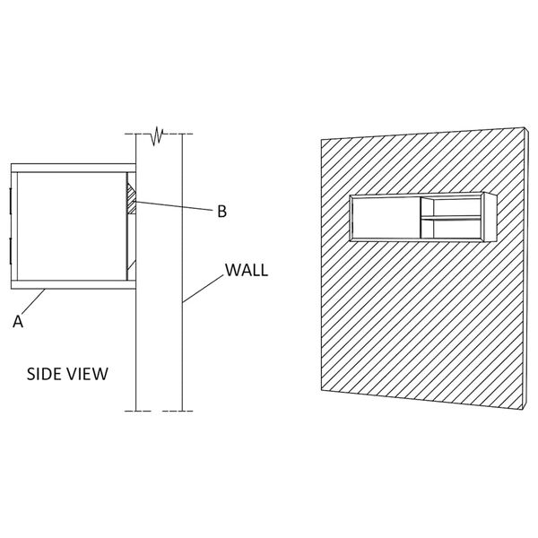 vidaXL Wall-mounted TV Cabinet 90x30x30 cm Solid Teak Wood