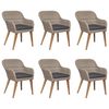 vidaXL 7 Piece Garden Dining Set Brown
