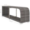 vidaXL 8 Piece Garden Lounge Set with Cushions Poly Rattan Grey