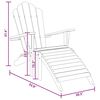 vidaXL Garden Adirondack Chairs 2 pcs Brown 77 x 137 x 95 cm