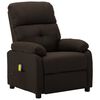 vidaXL Electric Massage Chair Dark Brown Fabric