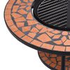 vidaXL Mosaic Fire Pit Table Terracotta 68 cm Ceramic